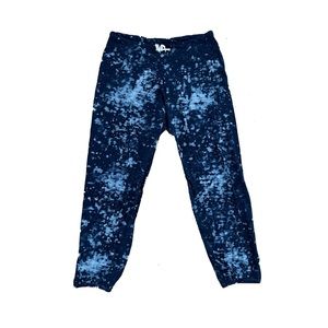Monrow Acid Wash Blue Sweatpants